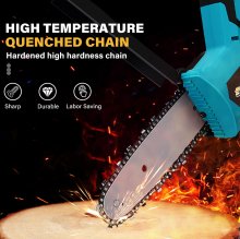 VIOLEWORKS 8inch 21V 1500W Electric Cordless One-Hand Saw Chain Saw Woodworking with Battery Kit COD