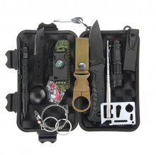 12 in 1 Emergency Survival Kit Outdoor Hiking Camping Tactical Gear Multi Tools Kit COD