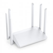 UNT 1200Mbps Wireless Router External Antennas Modem Router Wide Coverage Signal Amplification Signal Stability for Games Media EU Plug COD