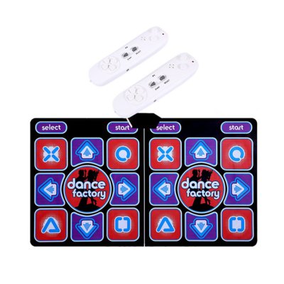 Wired Dancing Mat Pad Computer TV Slimming Blanket with Somatosensory Gamepad a Colored Lights Massage Version COD