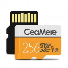 Ceamere Memory TF Card 256GB/128GB/64GB Class10 High Speed Micro SD Card Flash Card Smart Card for Phone Camera Driving Recorder COD