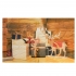 7x5ft Christmas Wooden Elk Christmas Gift Photography Backdrop Studio Prop Background COD