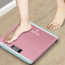 Smart Body Fat Scale Weight Data Monitoring LCD Display USB Rechargeable 180KG Max Load Accurate Measuring Weight Scale COD