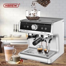 HiBREW Barista Pro 19Bar Conical Burr Grinder Bean to Espresso Commercial Level Espresso Maker Full Kit Cafe Hotel Restaurant COD