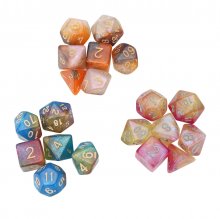 7Pcs Polyhedral Dice Set Board Game Multisided Dices Gadget Acrylic Polyhedral Dices Role Playing Game Accessory For Dungeons Dragon COD