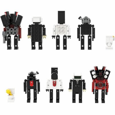5-in-1 240PCS Toilet Building Block Toiletman Kits Cute Game Model Collection Toy Gift Boys Girls Kids COD