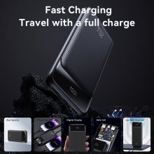 USAMS US-CD201 20W 30000mAh Power Bank External Battery Power Supply with Dual USB-A+USB-C PD QC3.0 Fast Charging for iPhone 12 13 14 14 Pro for Huawei Mate50 for Samsung Galaxy S23 for Xiaomi 13pro